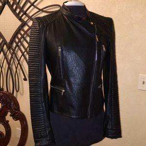 European Zara Faux Leather Biker Jacket